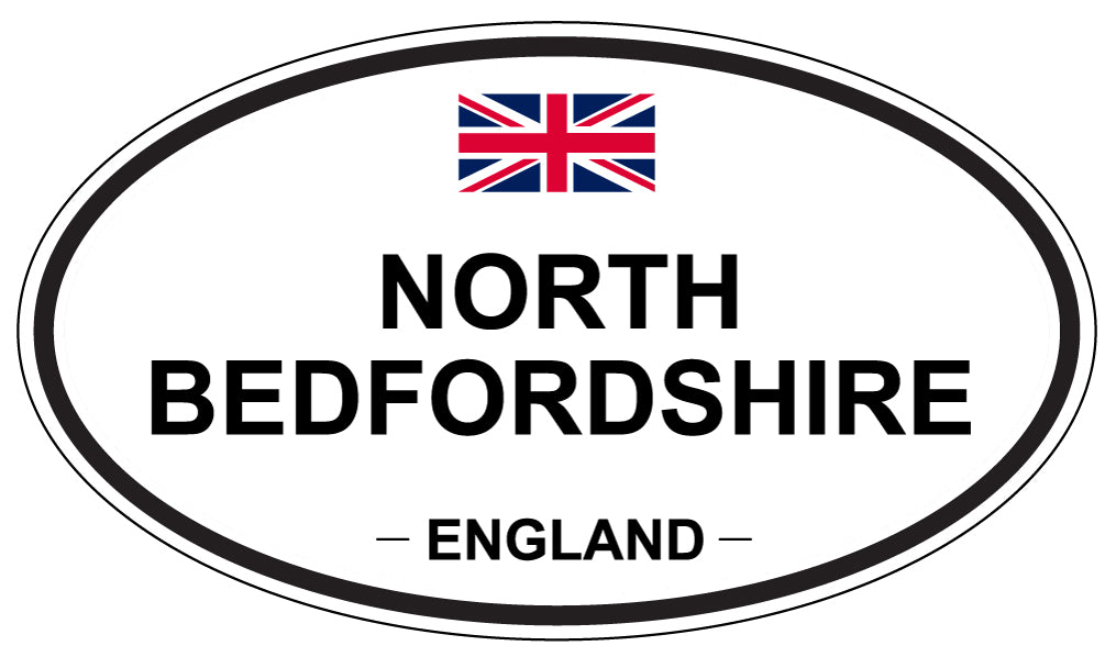 NORTH BEDFORDSHIRE, England - Oval Magnet