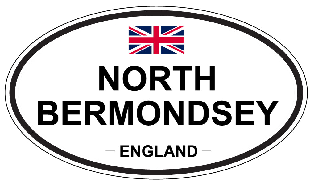NORTH BERMONDSEY, ENGLAND - Oval Sticker
