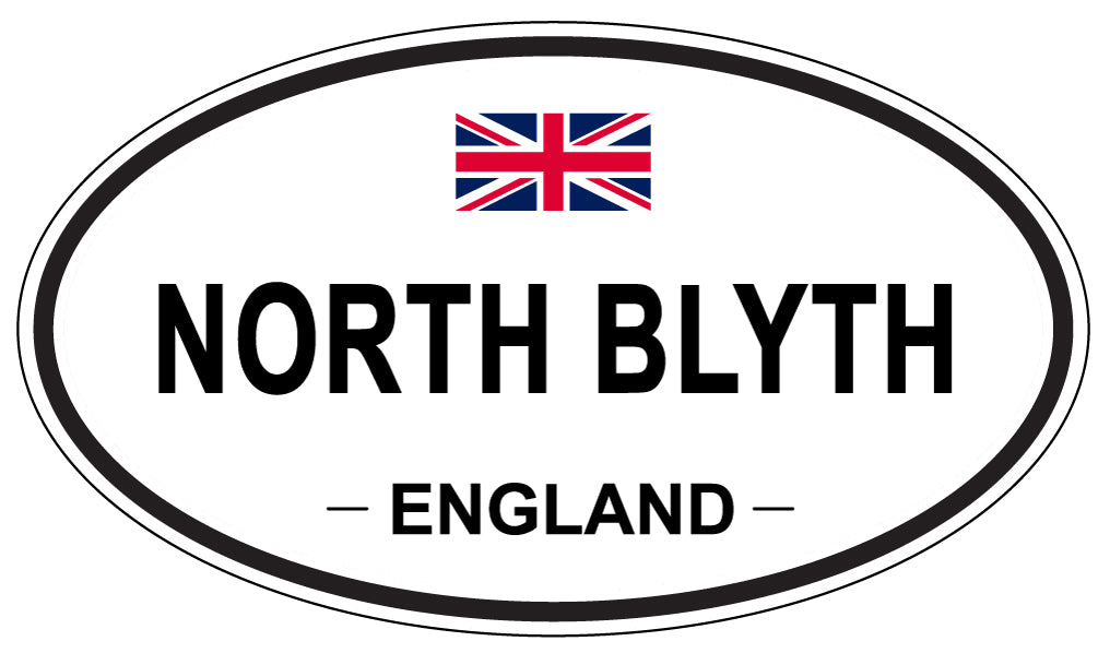 NORTH BLYTH, ENGLAND - Oval Sticker