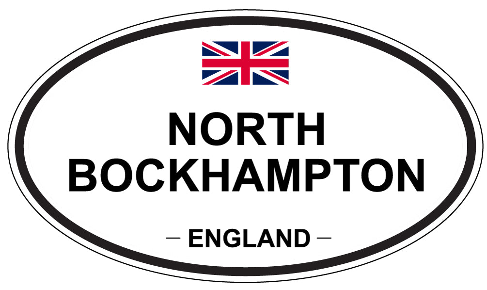 NORTH BOCKHAMPTON, ENGLAND - Oval Sticker