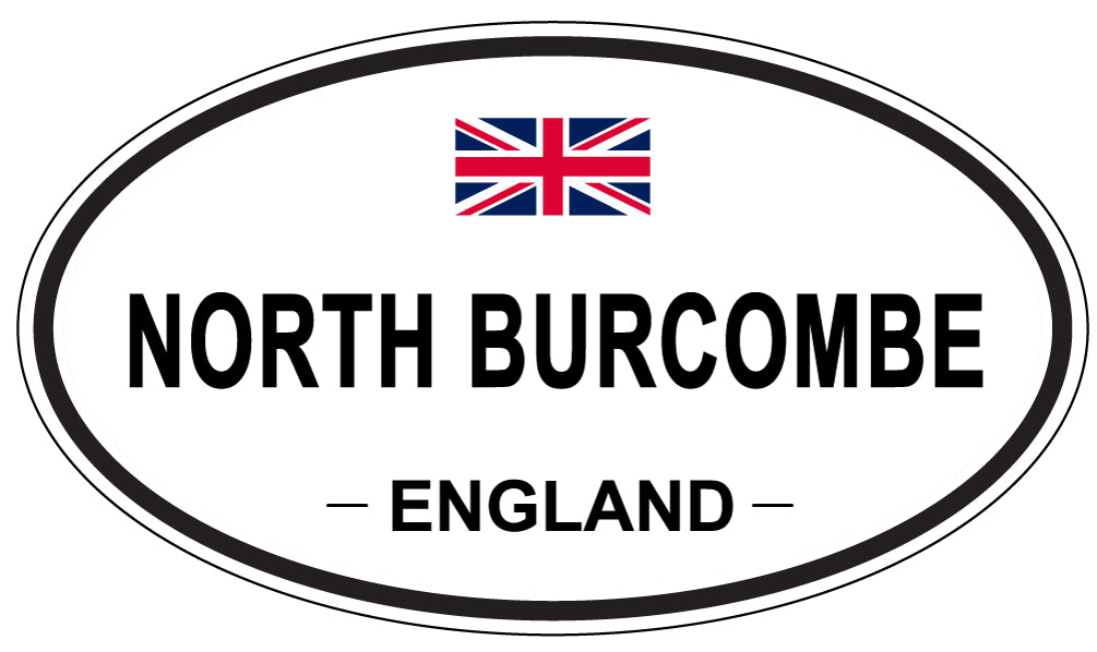 NORTH BURCOMBE, ENGLAND - Oval Sticker