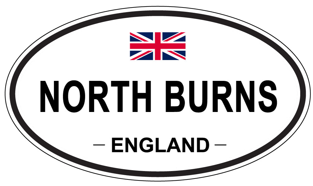 NORTH BURNS, England - Oval Magnet