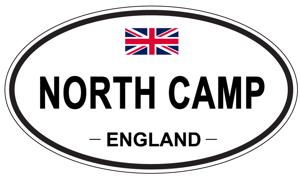 NORTH CAMP, ENGLAND - Oval Sticker