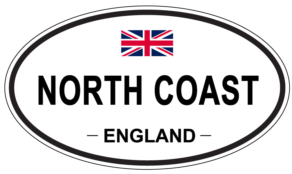 NORTH COAST, England - Oval Magnet