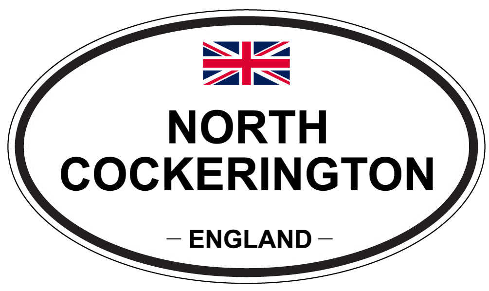NORTH COCKERINGTON, ENGLAND - Oval Sticker