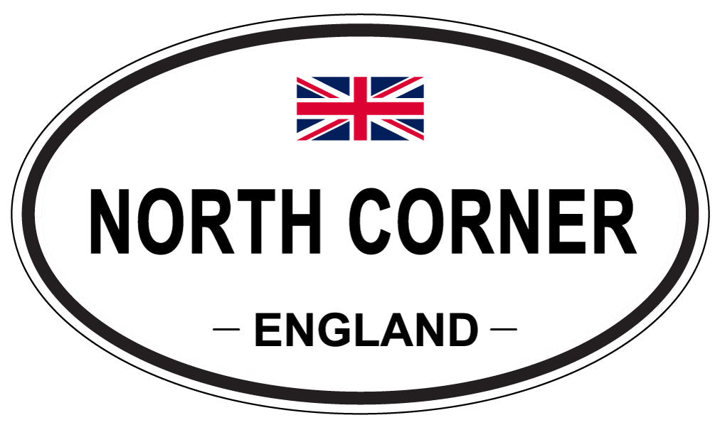 NORTH CORNER, England - Oval Magnet