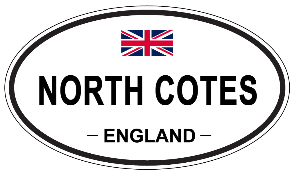 NORTH COTES, ENGLAND - Oval Sticker