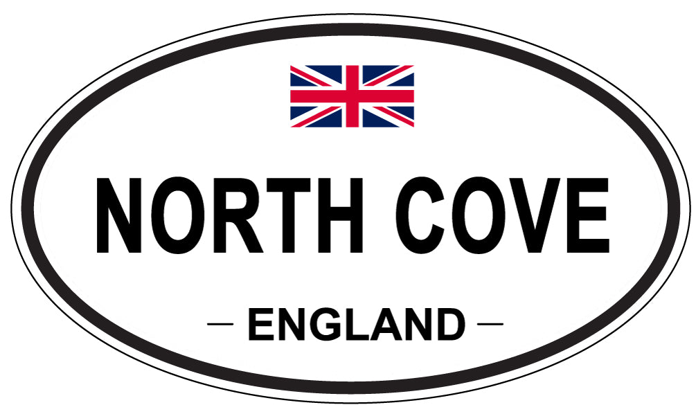 NORTH COVE, ENGLAND - Oval Sticker