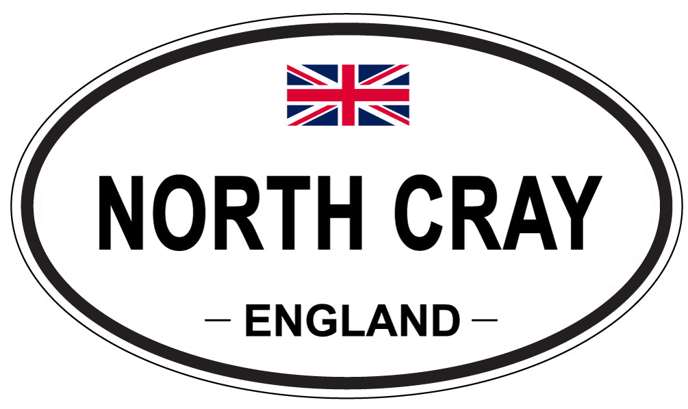 NORTH CRAY, England - Oval Magnet