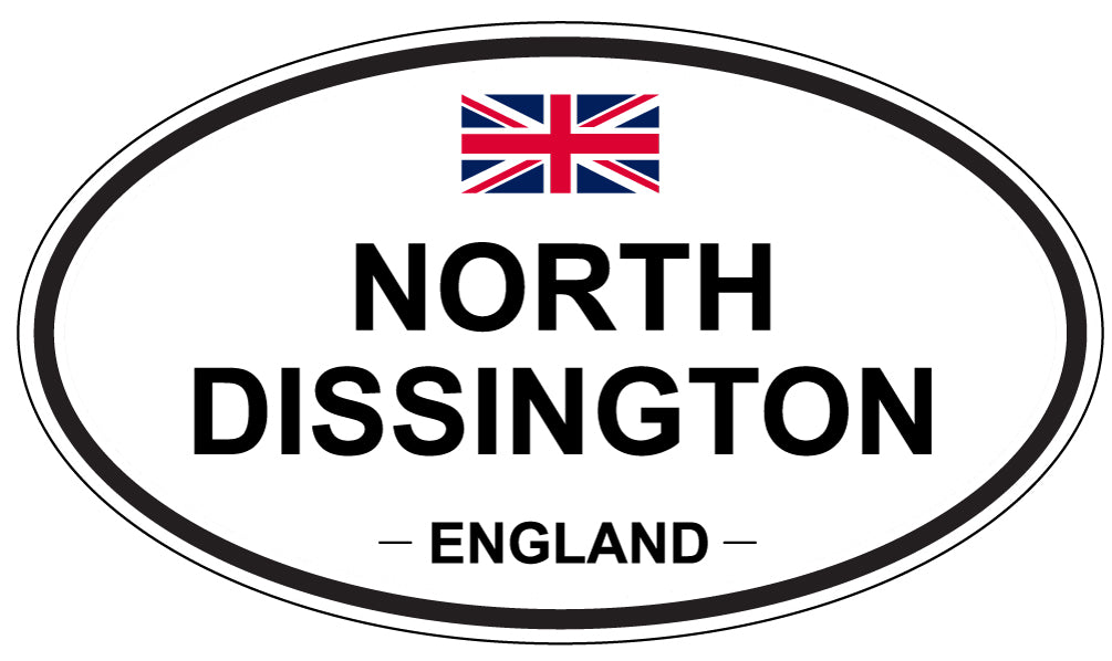 NORTH DISSINGTON, ENGLAND - Oval Sticker