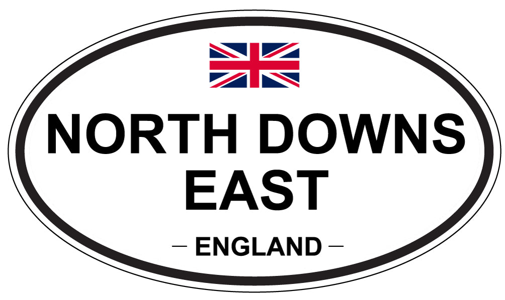 NORTH DOWNS EAST, England - Oval Magnet