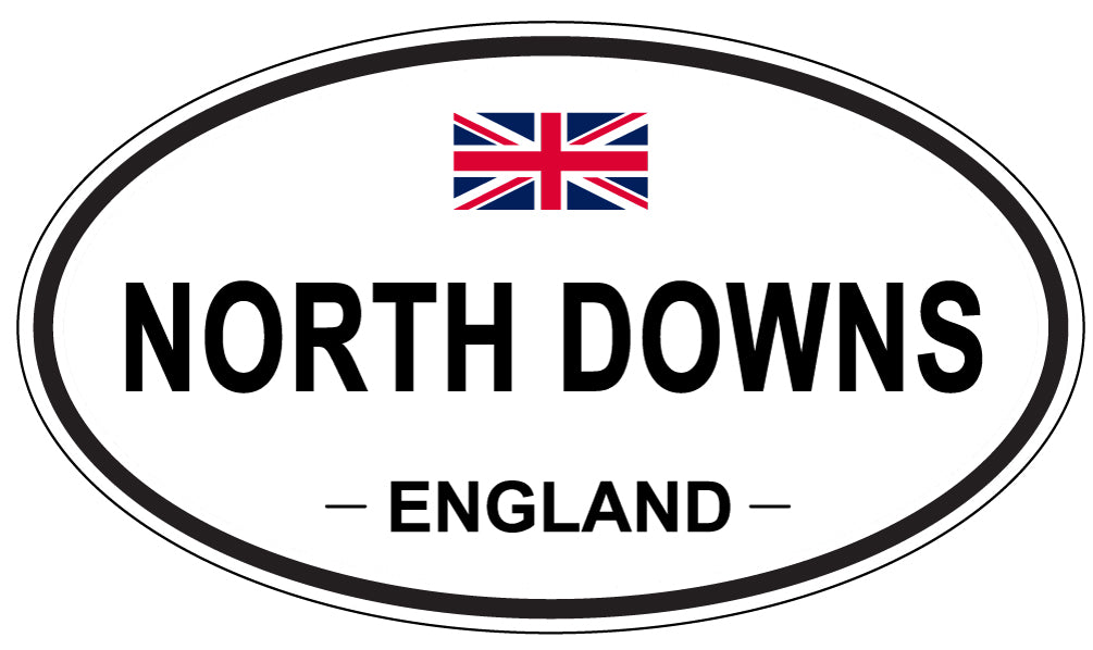 NORTH DOWNS, ENGLAND - Oval Sticker