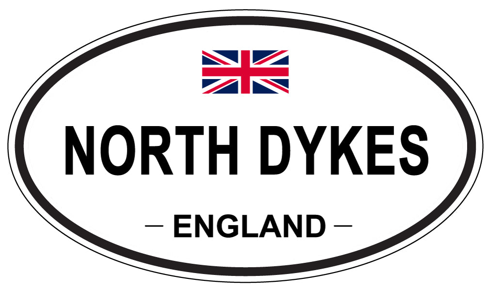 NORTH DYKES, England - Oval Magnet