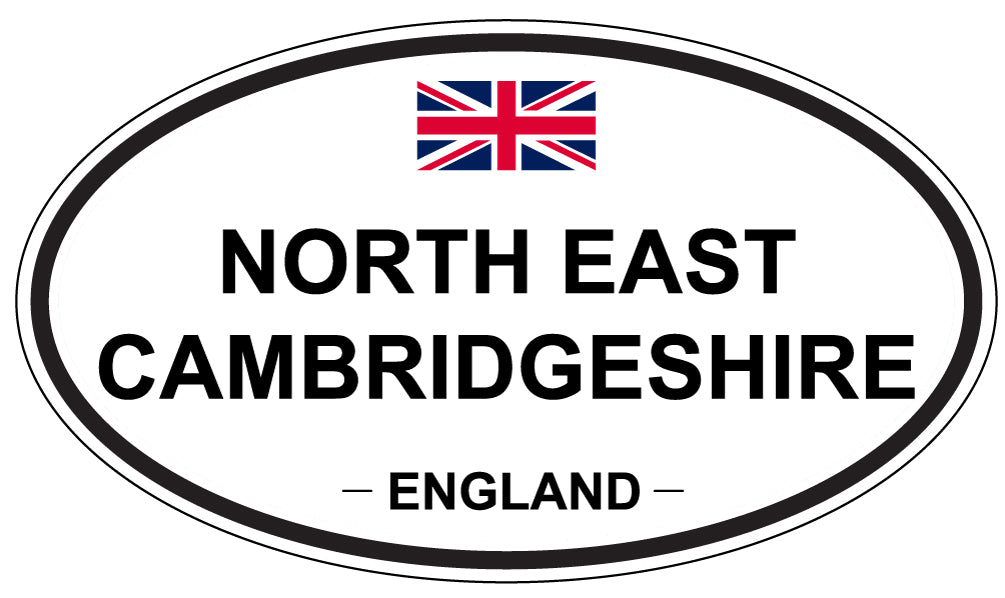 NORTH EAST CAMBRIDGESHIRE, England - Oval Magnet