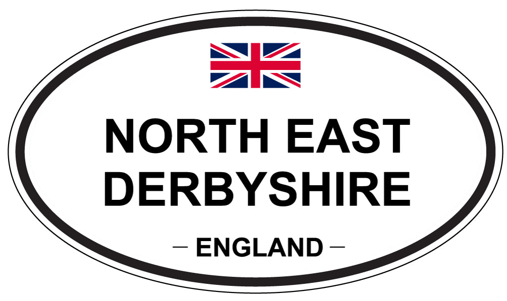 NORTH EAST DERBYSHIRE, England - Oval Magnet