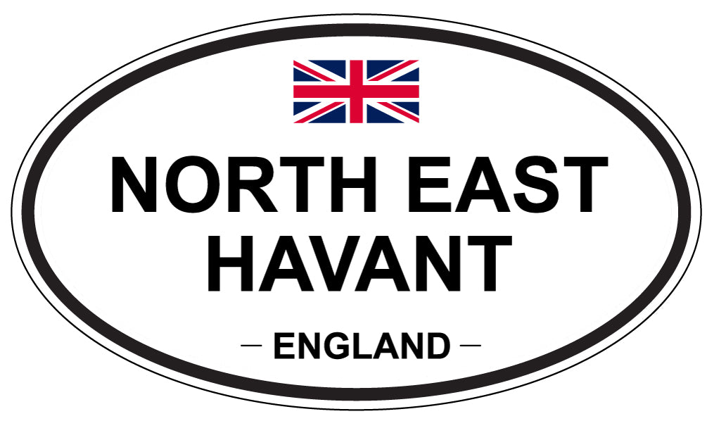 NORTH EAST HAVANT, England - Oval Magnet
