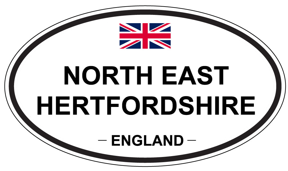 NORTH EAST HERTFORDSHIRE, England - Oval Magnet