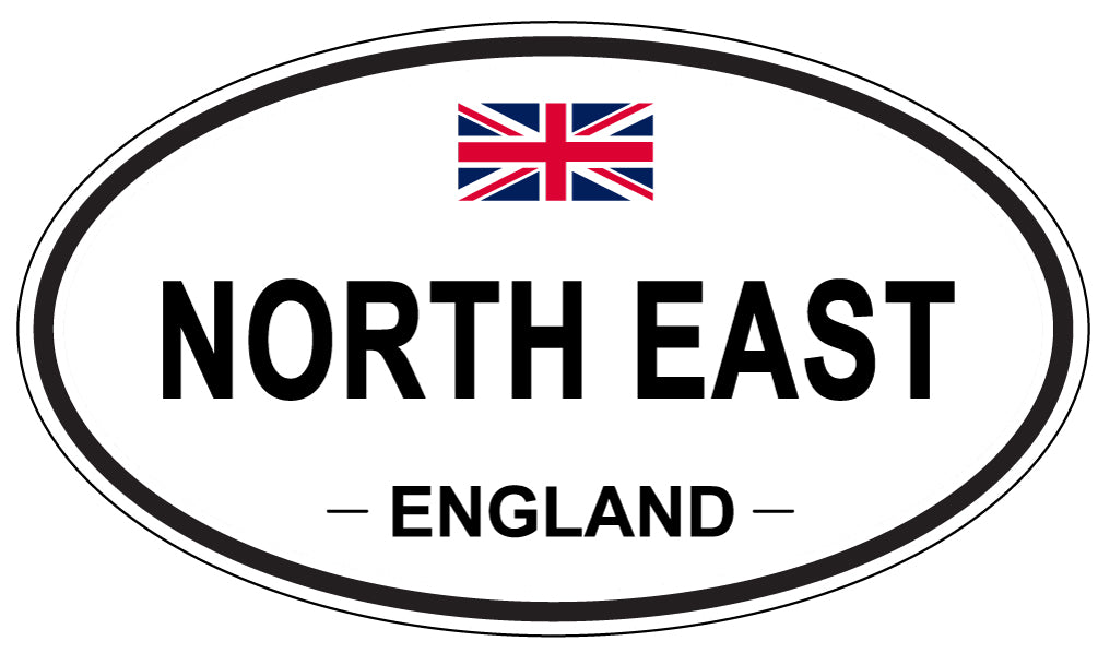 NORTH EAST, England - Oval Magnet