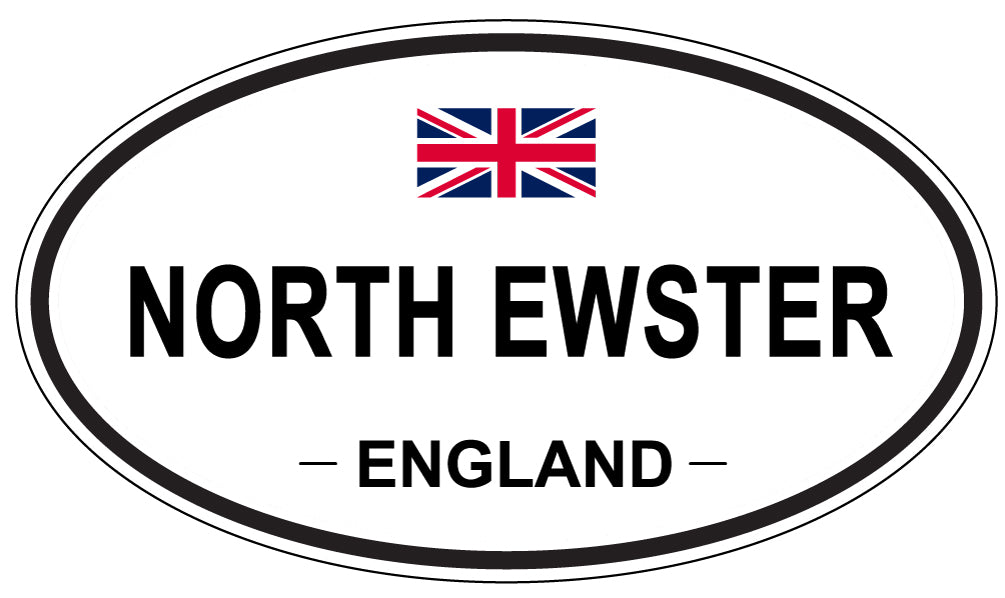 NORTH EWSTER, ENGLAND - Oval Sticker