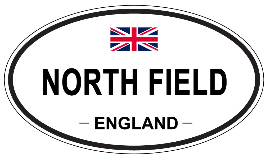 NORTH FIELD, ENGLAND - Oval Sticker
