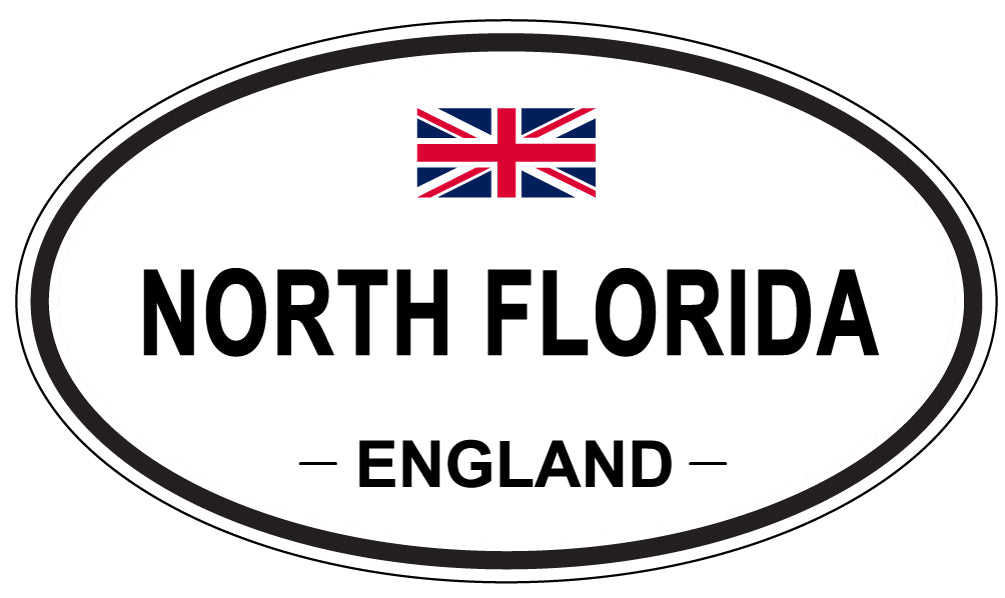NORTH FLORIDA, England - Oval Magnet