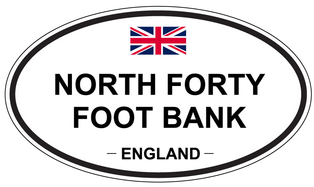 NORTH FORTY FOOT BANK, England - Oval Magnet