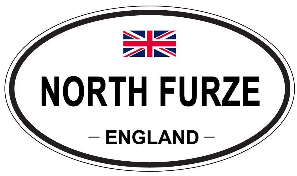 NORTH FURZE, ENGLAND - Oval Sticker