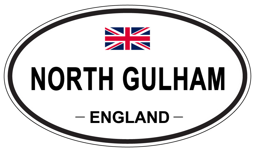 NORTH GULHAM, ENGLAND - Oval Sticker