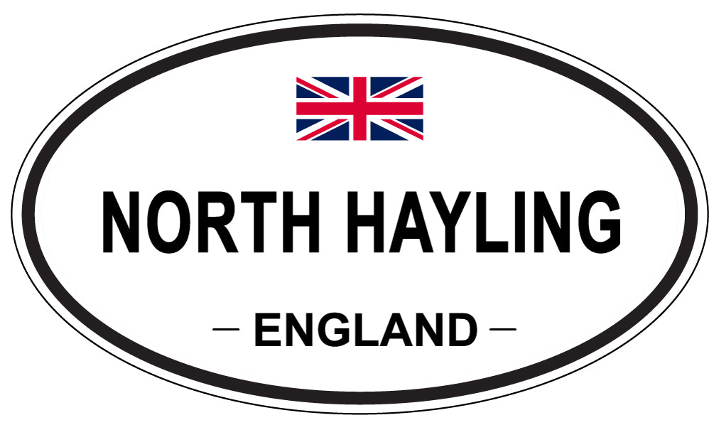 NORTH HAYLING, ENGLAND - Oval Sticker
