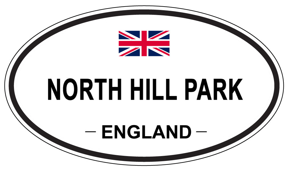 NORTH HILL PARK, England - Oval Magnet