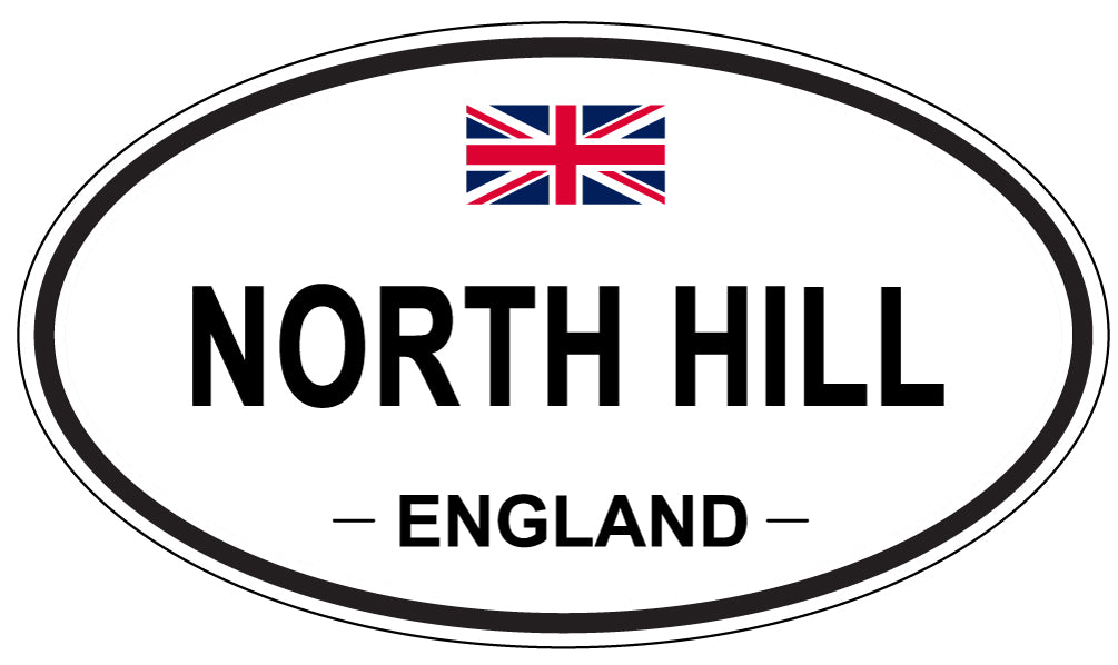 NORTH HILL, England - Oval Magnet
