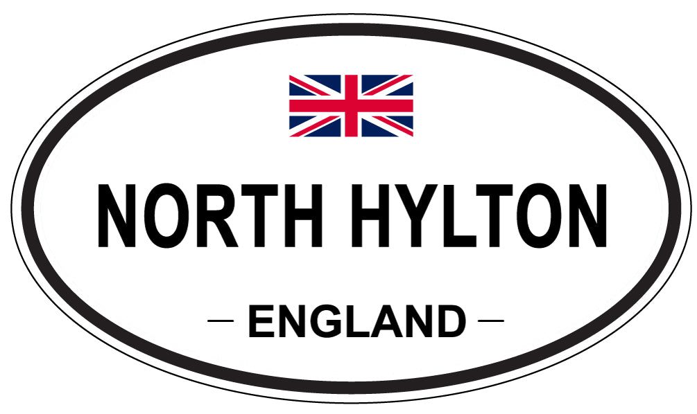 NORTH HYLTON, ENGLAND - Oval Sticker