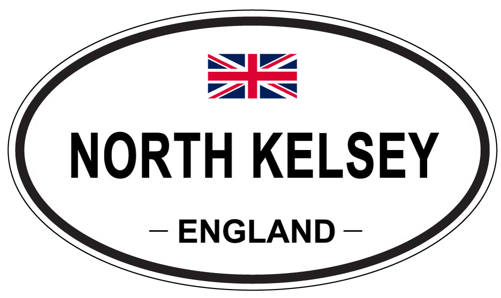 NORTH KELSEY, ENGLAND - Oval Sticker