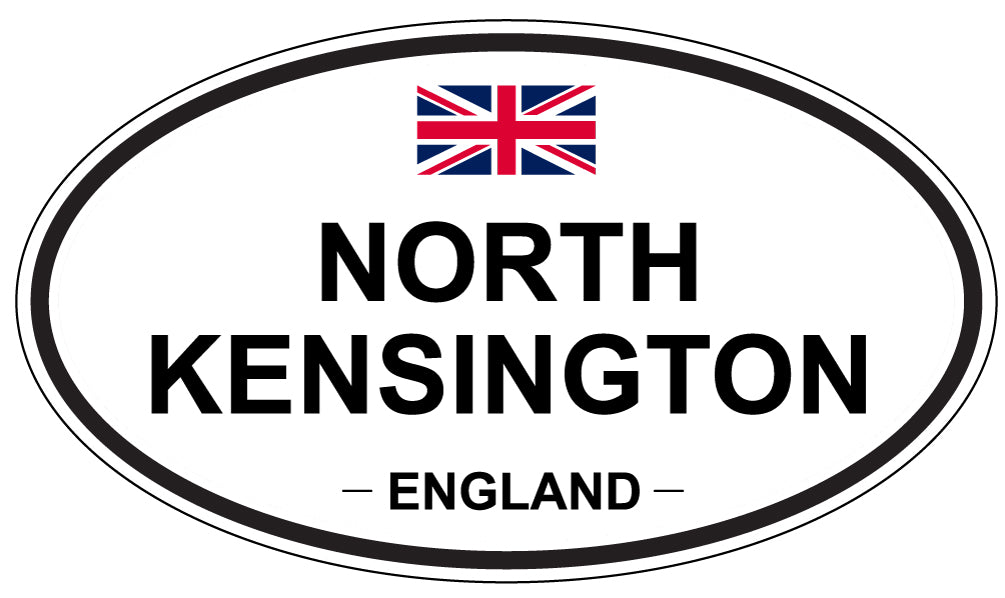 NORTH KENSINGTON, England - Oval Magnet