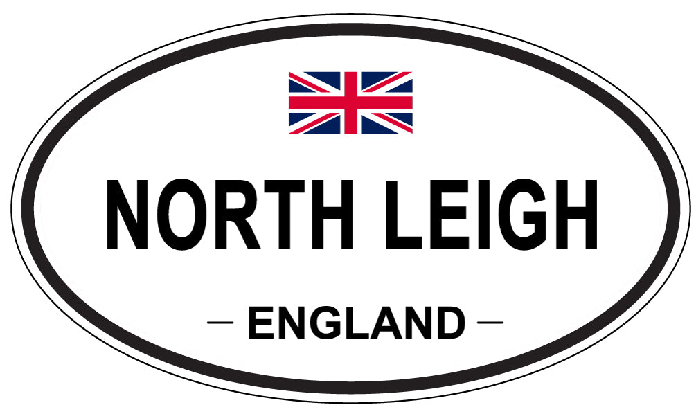 NORTH LEIGH, ENGLAND - Oval Sticker