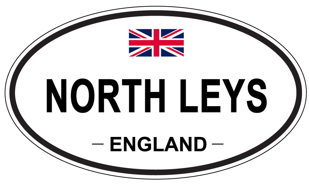 NORTH LEYS, ENGLAND - Oval Sticker