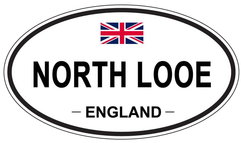 NORTH LOOE, England - Oval Magnet