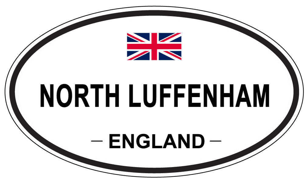 NORTH LUFFENHAM, ENGLAND - Oval Sticker