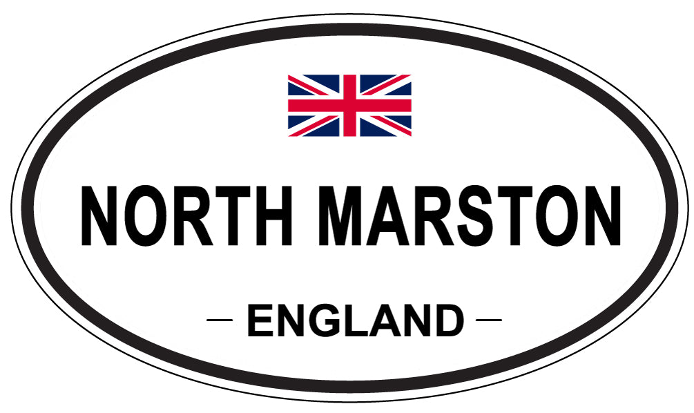 NORTH MARSTON, ENGLAND - Oval Sticker