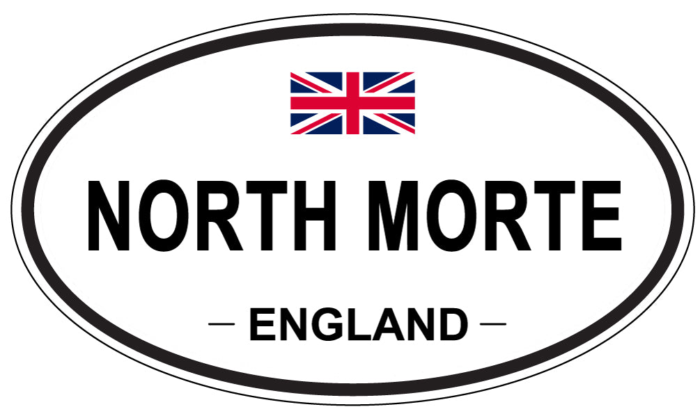 NORTH MORTE, ENGLAND - Oval Sticker