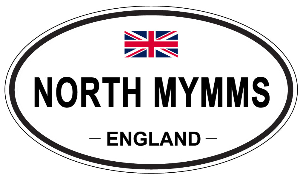 NORTH MYMMS, ENGLAND - Oval Sticker