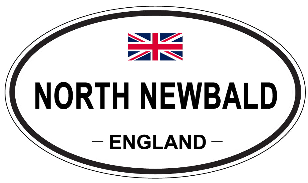 NORTH NEWBALD, ENGLAND - Oval Sticker
