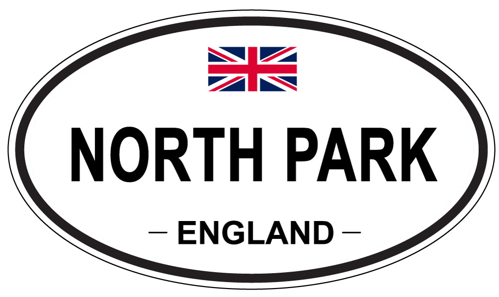 NORTH PARK, ENGLAND - Oval Sticker