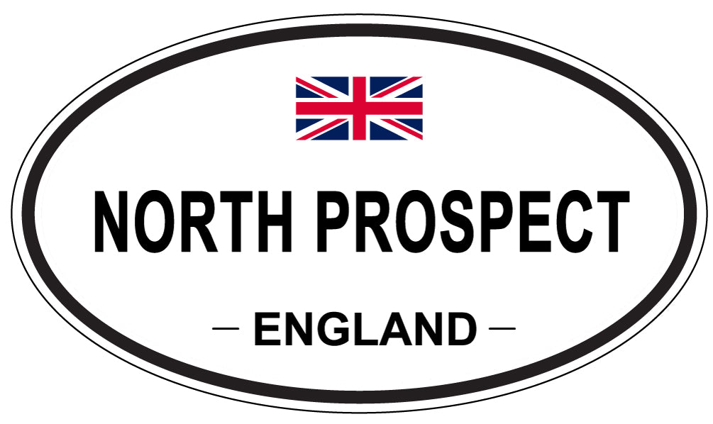 NORTH PROSPECT, ENGLAND - Oval Sticker