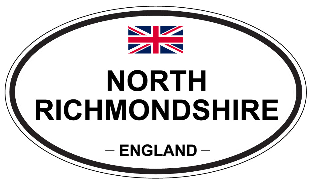 NORTH RICHMONDSHIRE, England - Oval Magnet