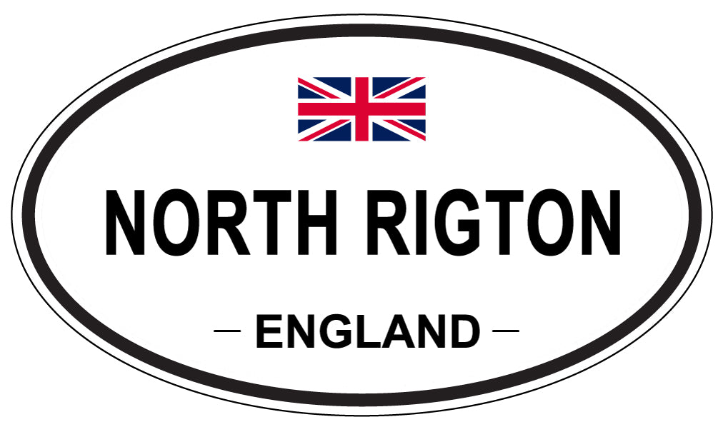 NORTH RIGTON, ENGLAND - Oval Sticker