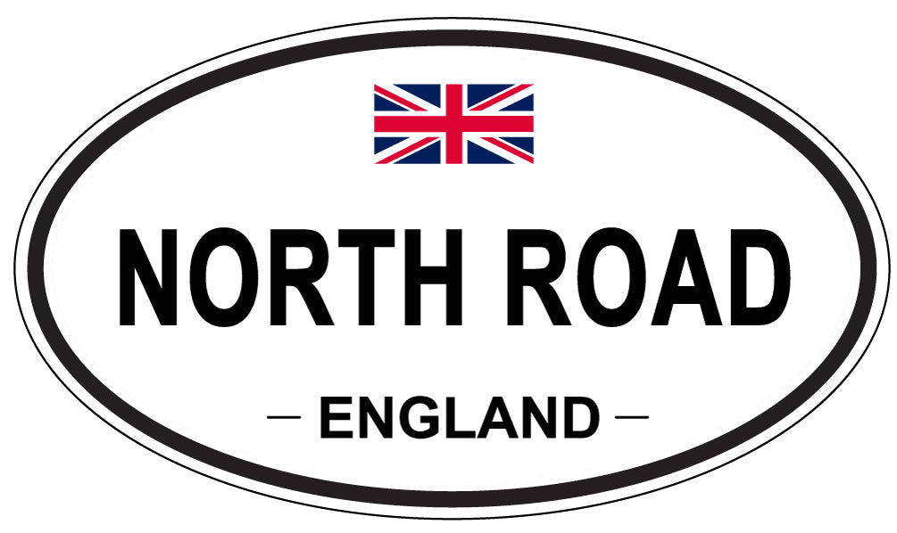 NORTH ROAD, England - Oval Magnet