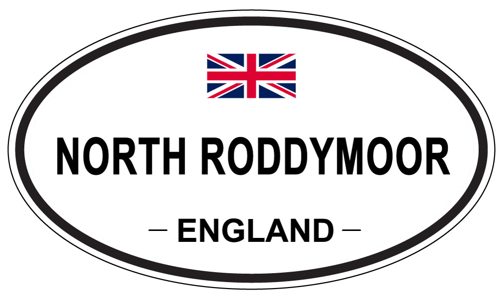 NORTH RODDYMOOR, ENGLAND - Oval Sticker
