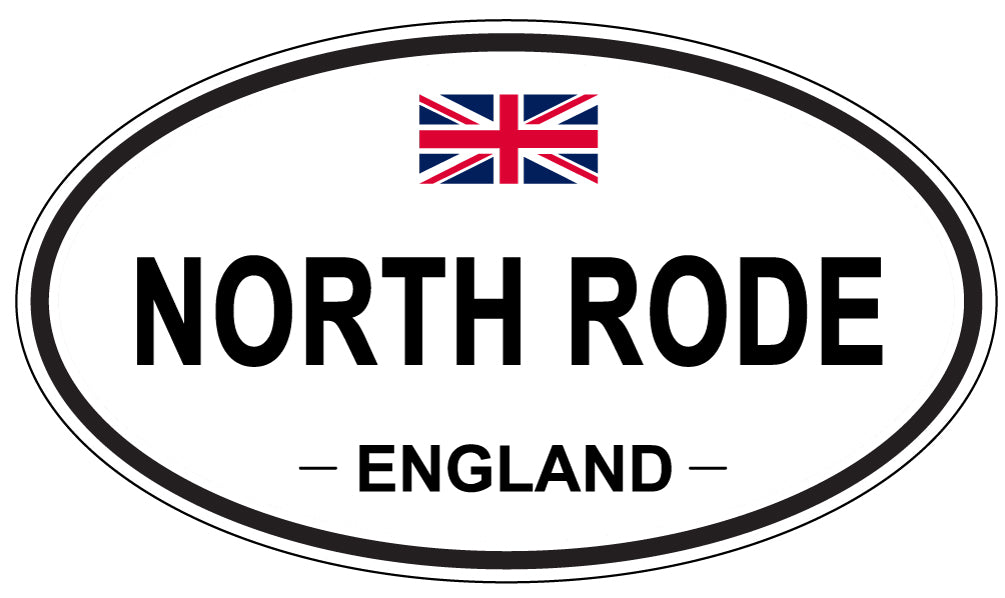 NORTH RODE, ENGLAND - Oval Sticker