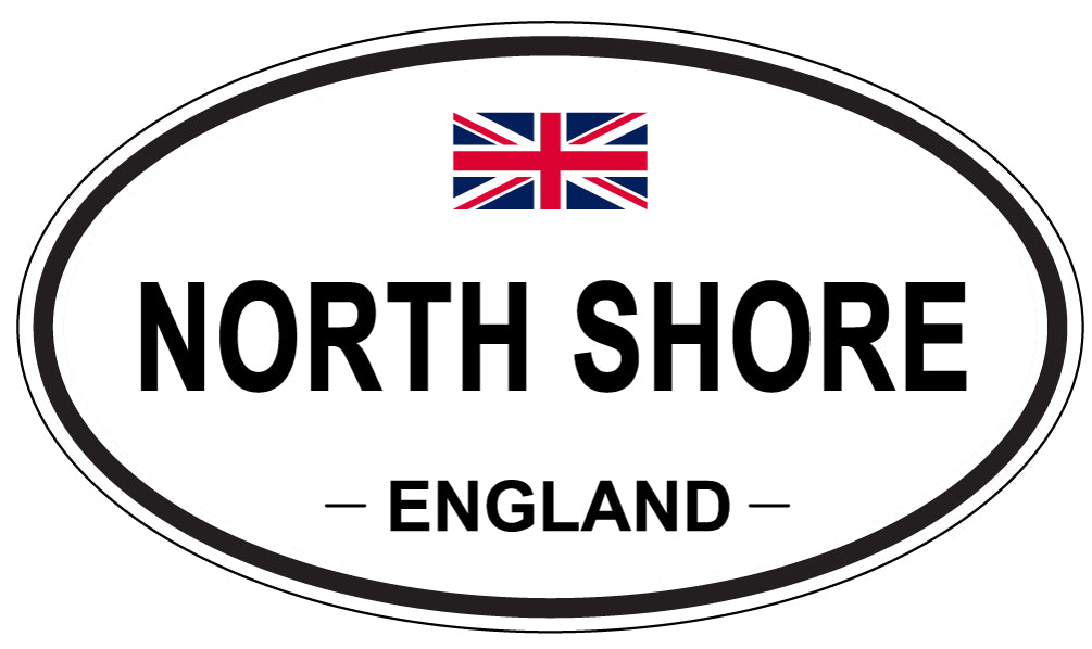 NORTH SHORE, England - Oval Magnet